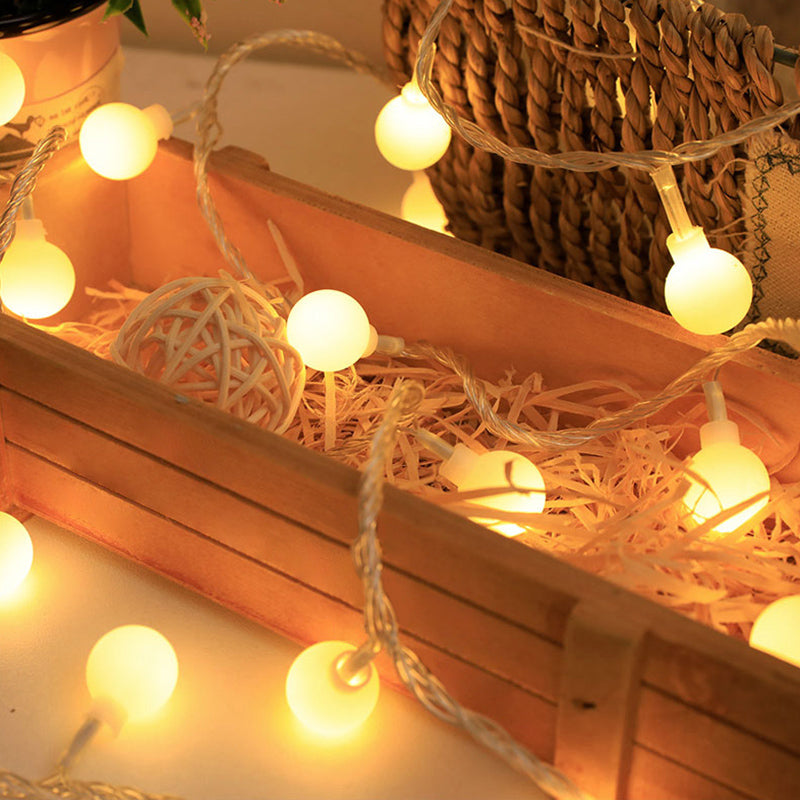 Clear Shaded LED Fairy Lighting Decorative Plastic Battery Powered Festive String Light