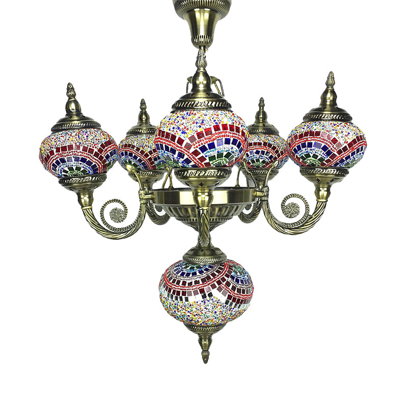 Lustre pendentif bras courbe