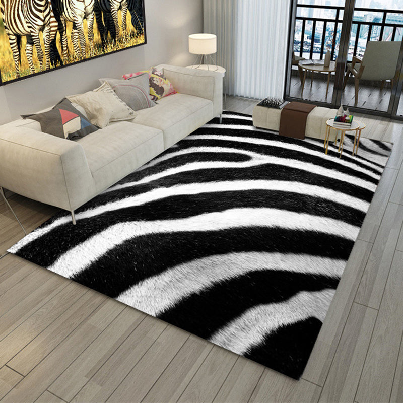 Casual Animal Skin Print Rug Multi Color Polypropylene Area Carpet Non-Slip Pet Friendly Indoor Rug for Living Room