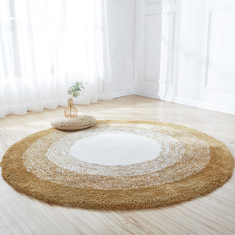 Alfombra casual de ombre alfombra de algodón multicolor alfombra sin deslizamiento sin deslizamiento de mascotas alfombra interior fácil