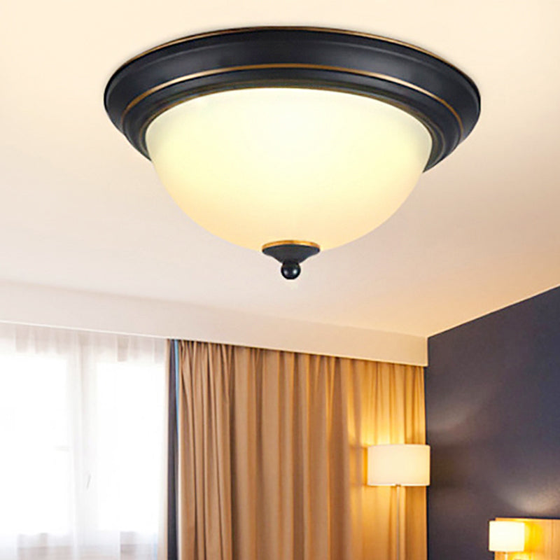 Lampada da soffitto tradizionale in vetro smerigliato LED del soggiorno in luce calda/bianca, 11 "/15 "/19" W