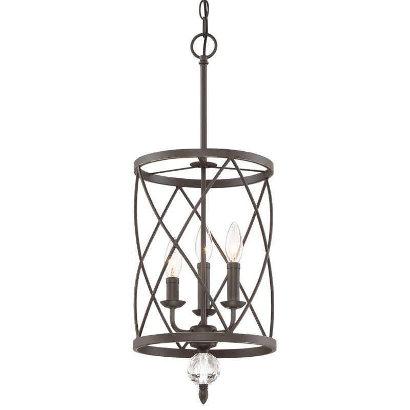 Traditional Trellis Cage Ceiling Chandelier Metal Hanging Light with Hanging Chain for Farmhouse