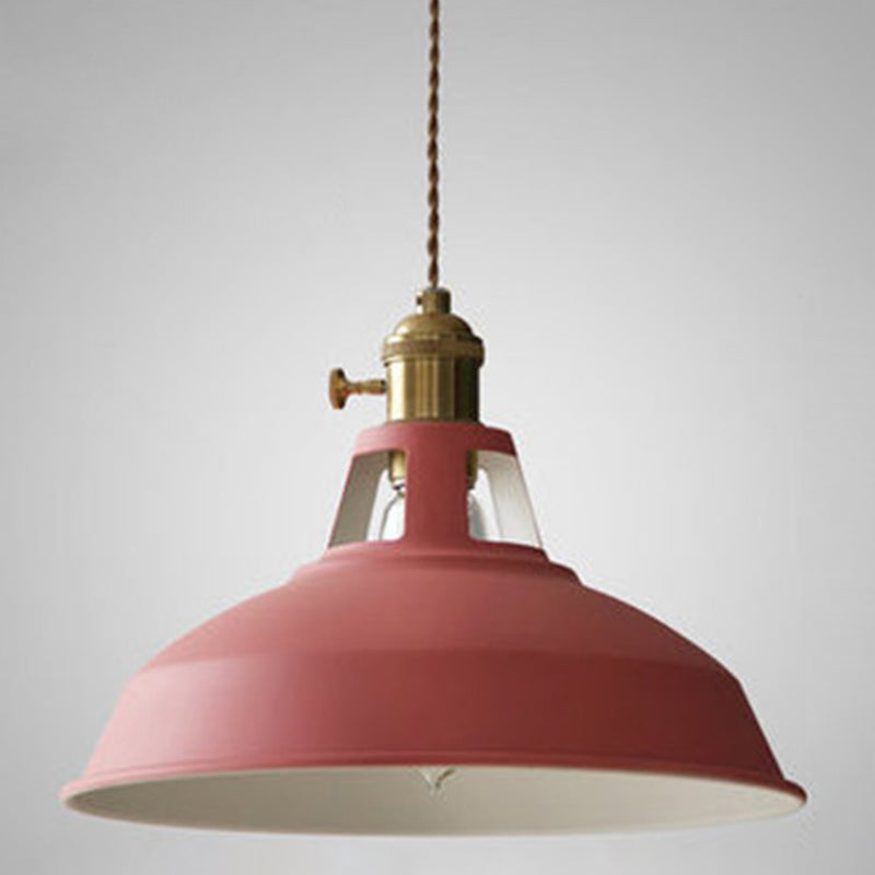 Macarons Industrial Barn Shade Pends Light Metal Light Metal 1 luces de 1 luces para restaurante