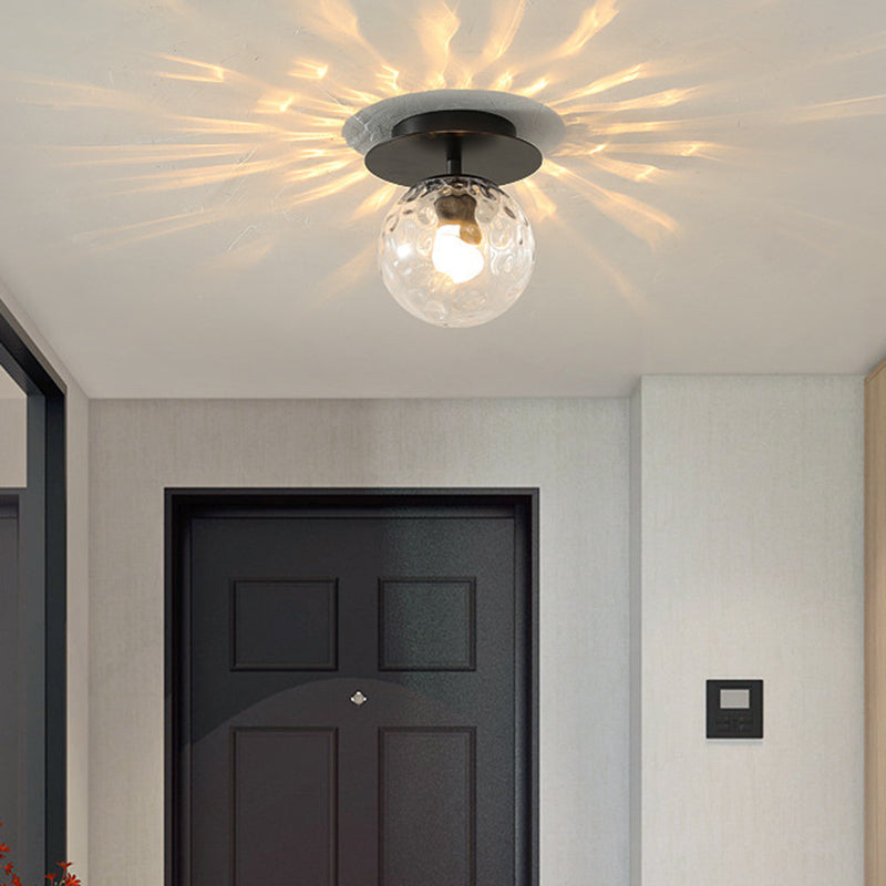 Bubble Semi Flush Mount Lighting Ultra-vanzelfsprekend Duidelijke Prismatic Glass Plafond Flush Mount Lights for Hallway