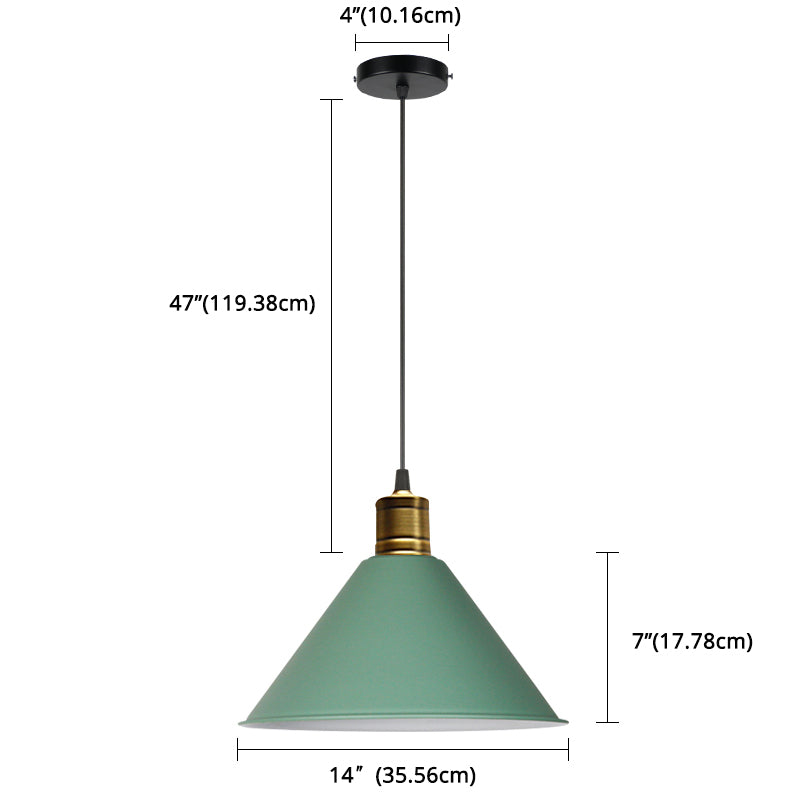 Métalle de pendaison de plafond de style Nordic Modern Style 1 Light