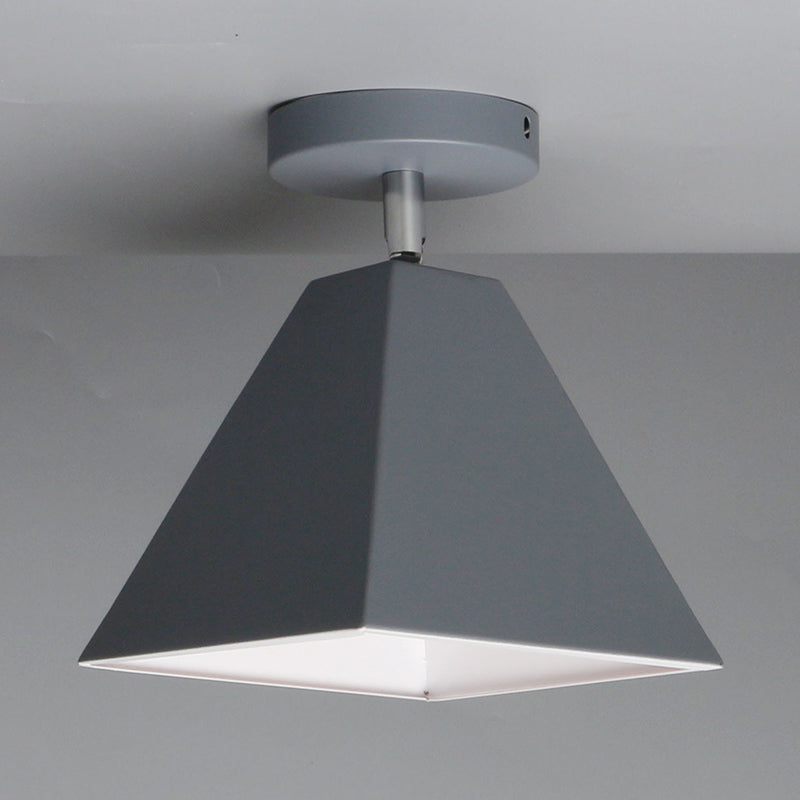 Trapezoid Flush Light 1 Light Metal Modern modern Mount Mount Plafond Lights