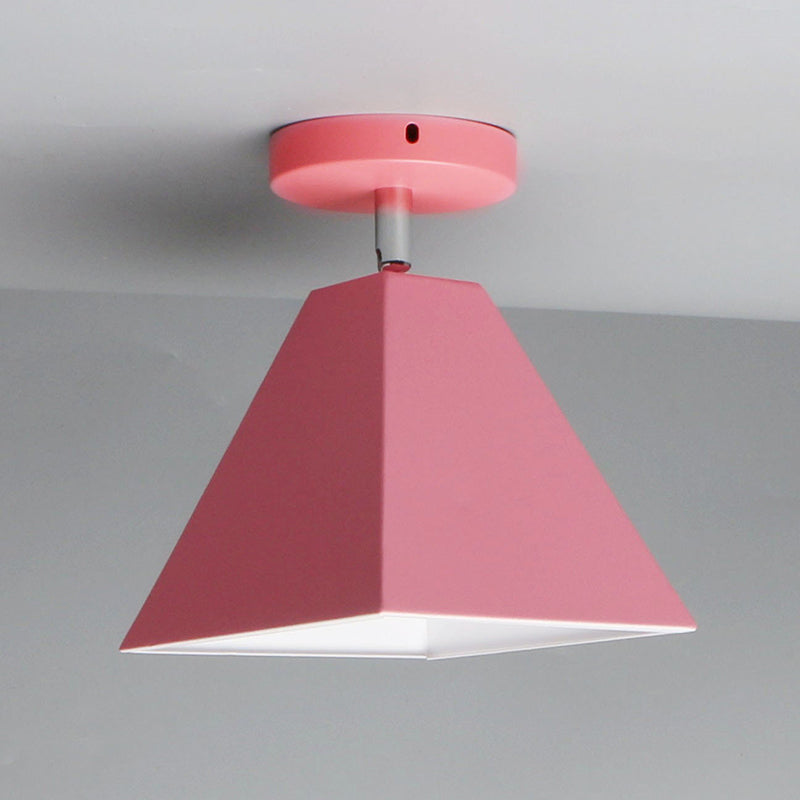 Trapezoide Flush Light 1 Light Metal Modern Flush Mtero Aftea del soffitto