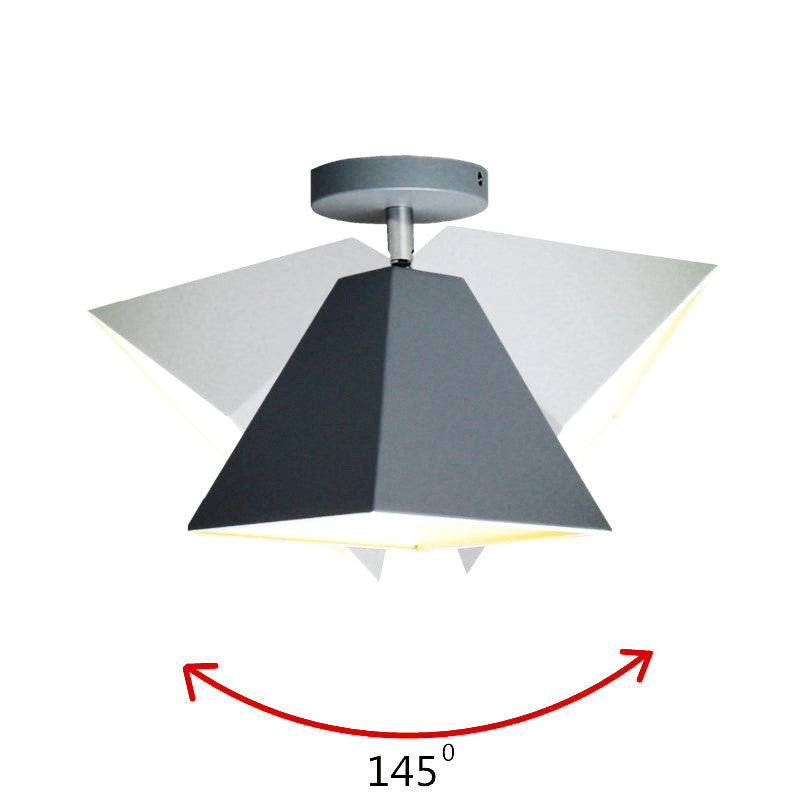 Trapez -Flush Light 1 Light Metal Moderne Flush -Deckenleuchten