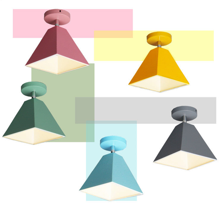 Trapezoide Flush Light 1 Light Metal Modern Flush Mtero Aftea del soffitto