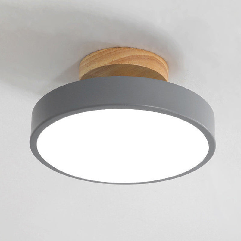 Luce a sfioramento a filo rotondo Luce minimalista del soffitto acrilico a monte per camera da letto