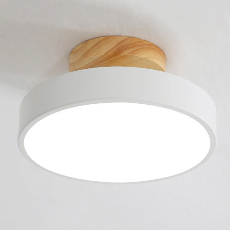 Luce a sfioramento a filo rotondo Luce minimalista del soffitto acrilico a monte per camera da letto