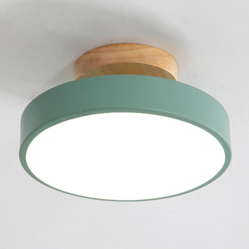 Round Flush Mount Ceiling Light Minimalistic Acrylic Ceiling Mount Chandelier for Bedroom