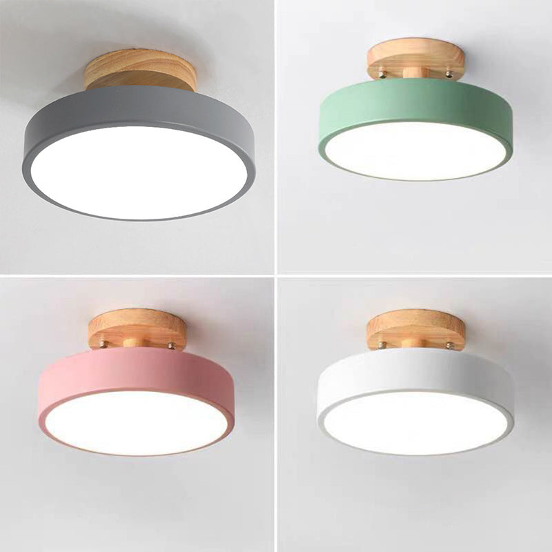 Round Flush Mount plafondlamp Minimalistische acryl plafondbevestiging kroonluchter voor slaapkamer