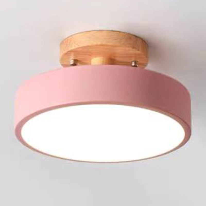 Round Flush Mount plafondlamp Minimalistische acryl plafondbevestiging kroonluchter voor slaapkamer