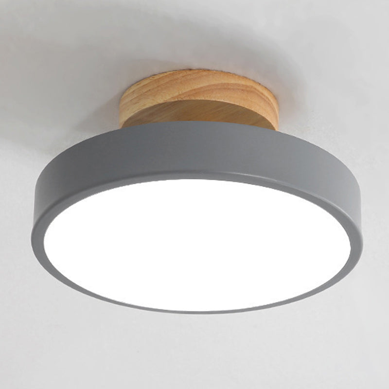 Luce a sfioramento a filo rotondo Luce minimalista del soffitto acrilico a monte per camera da letto