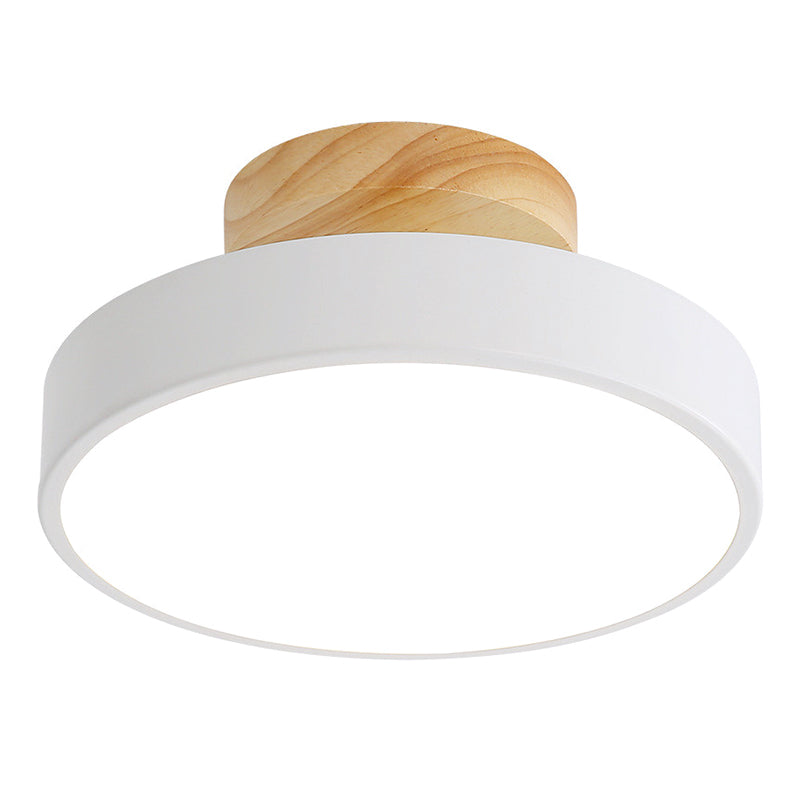 Round Flush Mount Ceiling Light Minimalistic Acrylic Ceiling Mount Chandelier for Bedroom