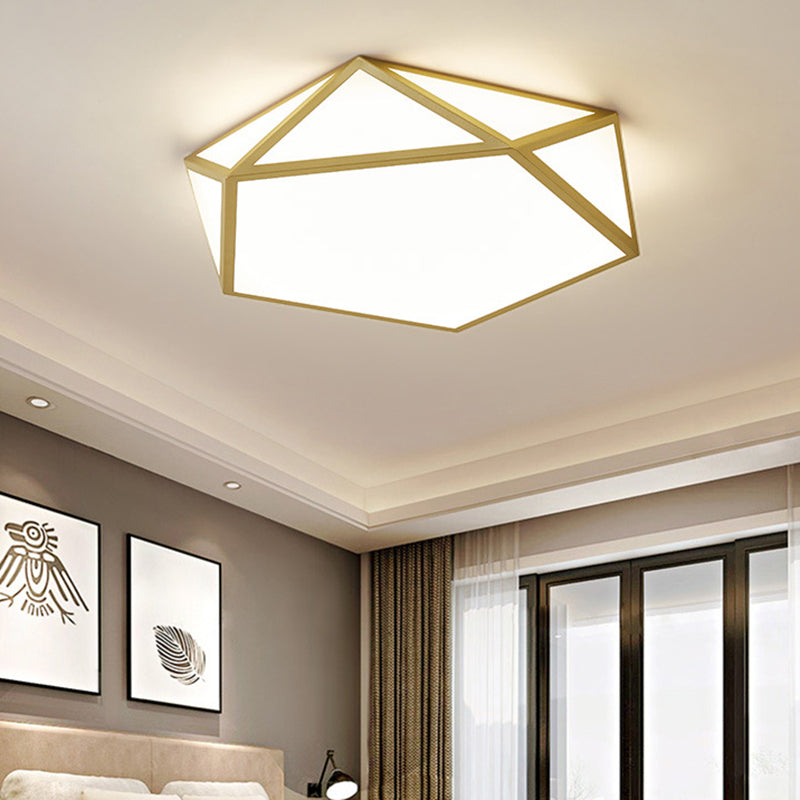 Diamond Flush Mount Ceiling Light Modernist Acrylic Ceiling Flush Mount for Living Room