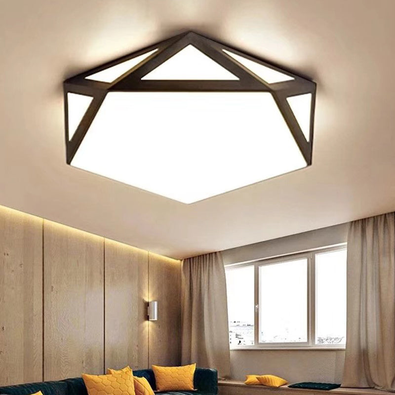 Diamond Flush Mount Ceiling Light Modernist Acrylic Ceiling Flush Mount for Living Room