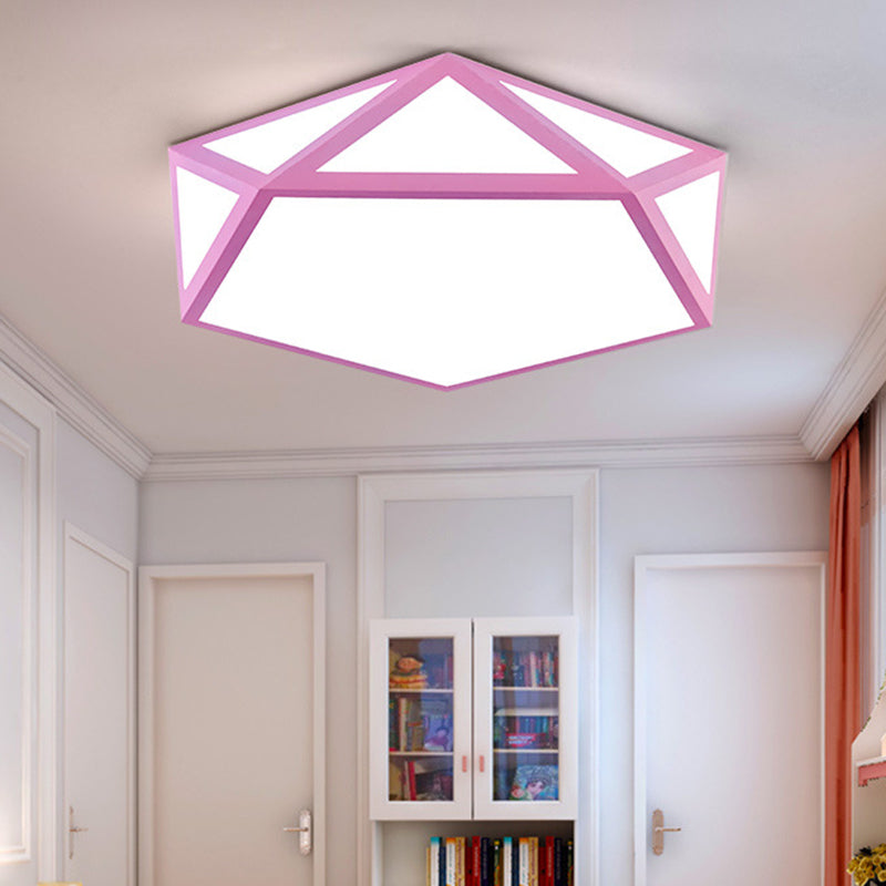 Diamond Flush Mount Ceiling Light Modernist Acrylic Ceiling Flush Mount for Living Room