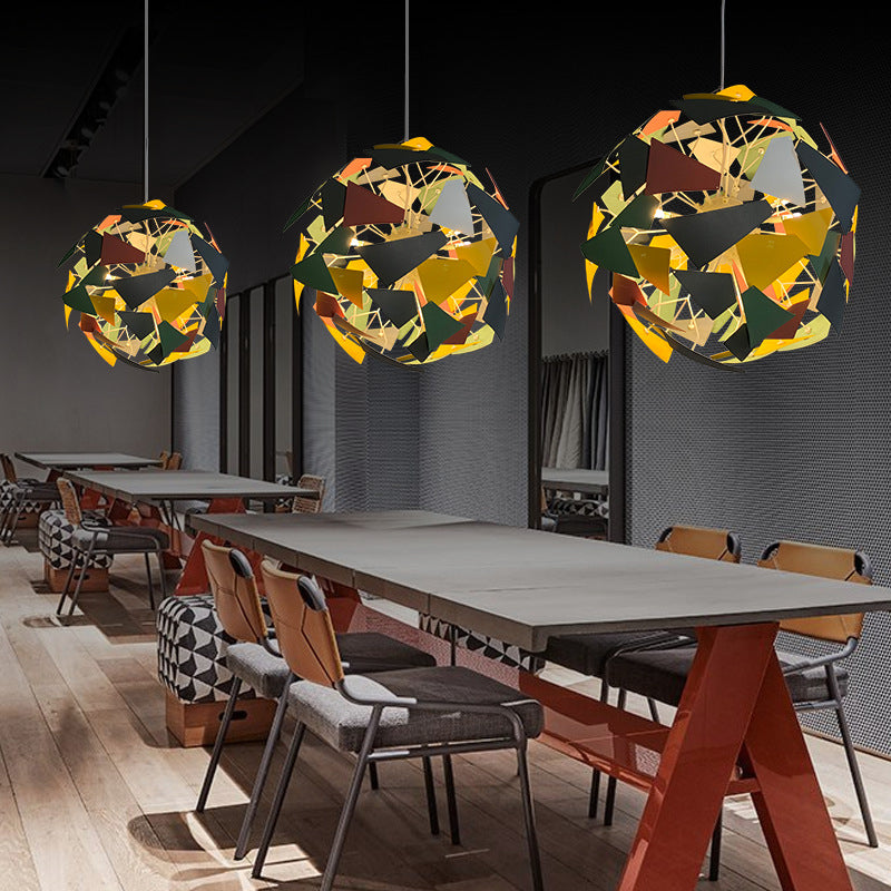 Camouflage Plafond sphérique Pendant Light Metallic Industrial Multi Light Living Lighting Ayémorrat