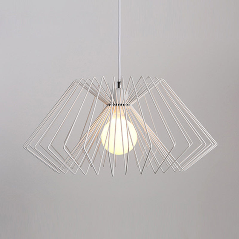 Lampada sospesa a forma di ragnatela in metallo vintage vintage a pendente a ciondolo a 1 luci