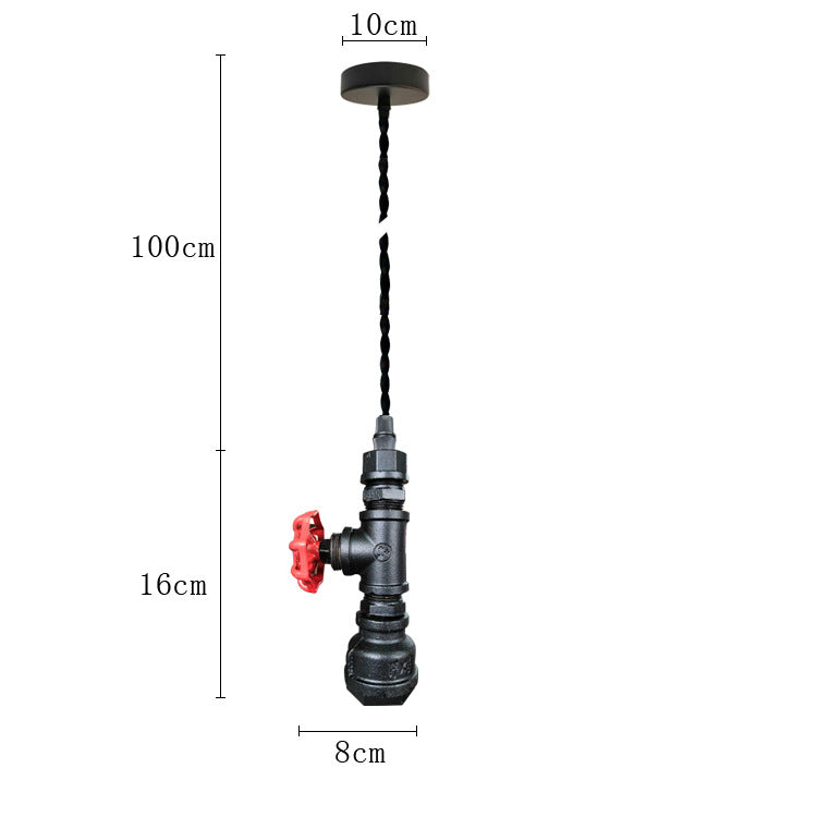 Wasserrohrstange hängende Anhänger Leicht Vintage Stil Metall Anhänger Beleuchtung
