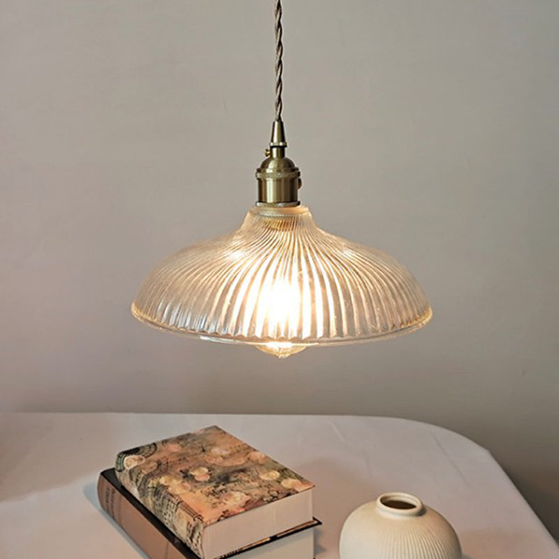 Bowl Bedroom Pendant Lighting Ayémordage Verre Kit de lampe suspendue contemporaine en or