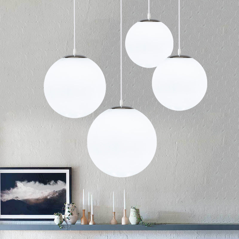 Globe Clothes Shop Pendant Lighting Fixture Glass MODERN MODER STYLE HONGING LIMTURE EN BLANC