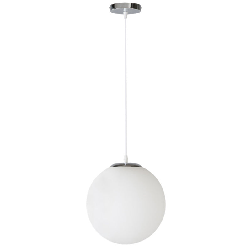 Accesorio de iluminación colgante de ropa de ropa de globo estilo vaso estilo moderno lámpara colgante en blanco