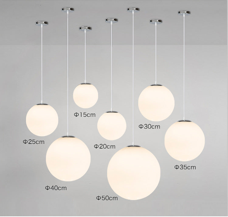 Globe Clothes Shop Pendant Lighting Fixture Glass MODERN MODER STYLE HONGING LIMTURE EN BLANC