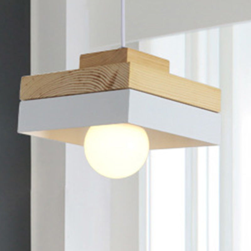 Lampada sospesa in legno Lampada a sospensione contemporanea Luce per sala da pranzo