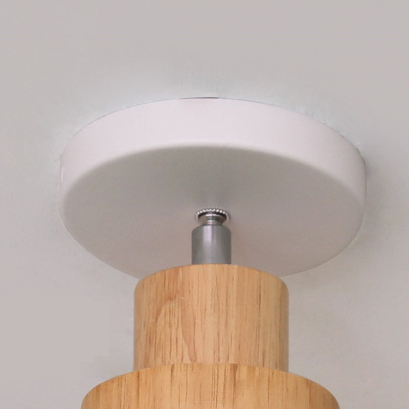 Tapered Ceiling Flush Mount Light Modern Style Metal Close to Ceiling Lighting Fixture