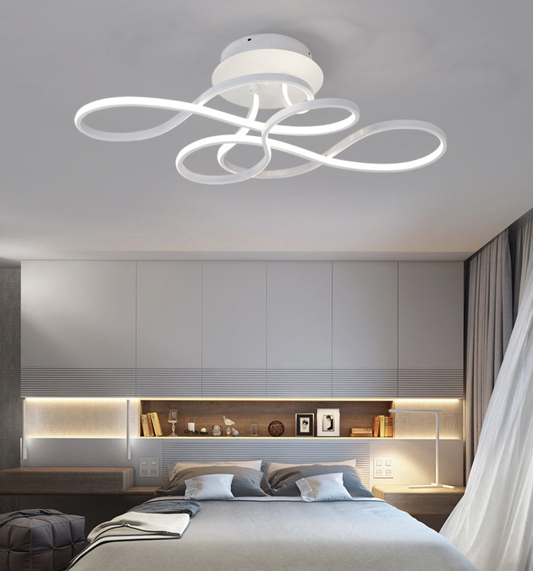 Lampada del soffitto Acrilico Warl Warl Simplicity LED vicino al dispositivo di illuminazione del soffitto in bianco