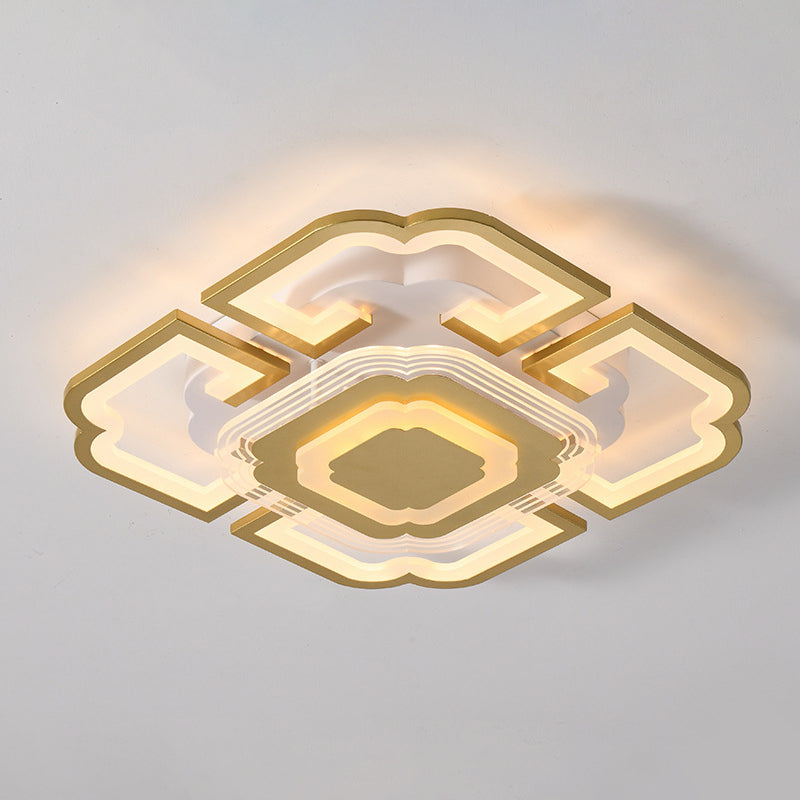 Geometric Flush Mount Light Acrylic Minimalism Flush Mount Spotlight for Living Room