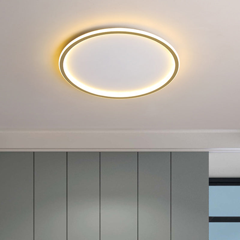 Luci da incasso rotonde Apparecchio moderno da soffitto in alluminio per soggiorno