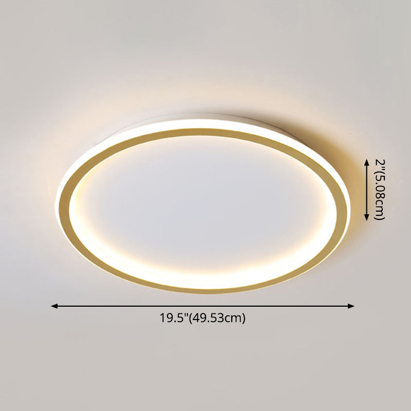 Luci da incasso rotonde Apparecchio moderno da soffitto in alluminio per soggiorno