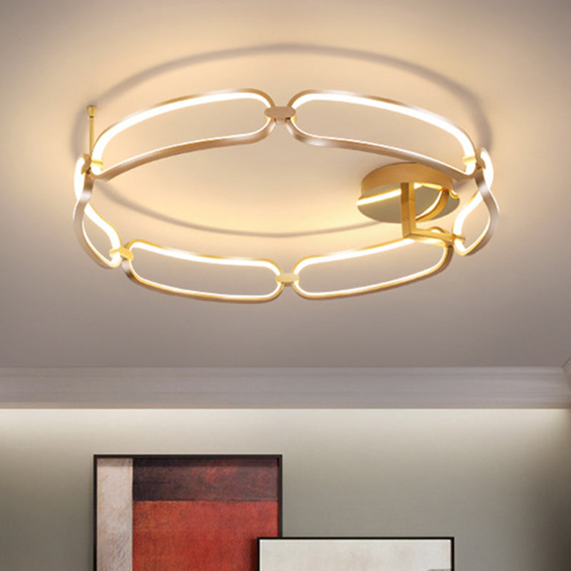 Sphere Semi Flush Ceiling Lights Contemporary Acrylic Ceiling Mount Chandelier for Living Room