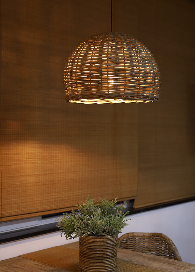 Rattan Bird Nest Nest Hanging Light Hanging Hand Weaving Coffee Shop Freet