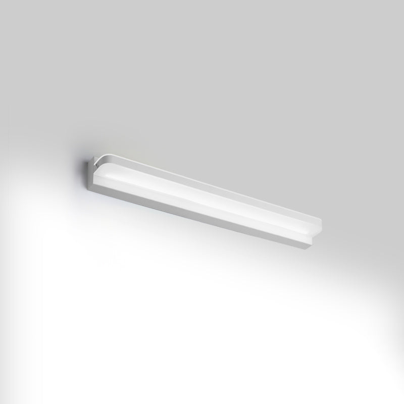 Ideas de iluminación de tocador lineal lámpara de pared de estilo moderno en múltiples vistas para el baño