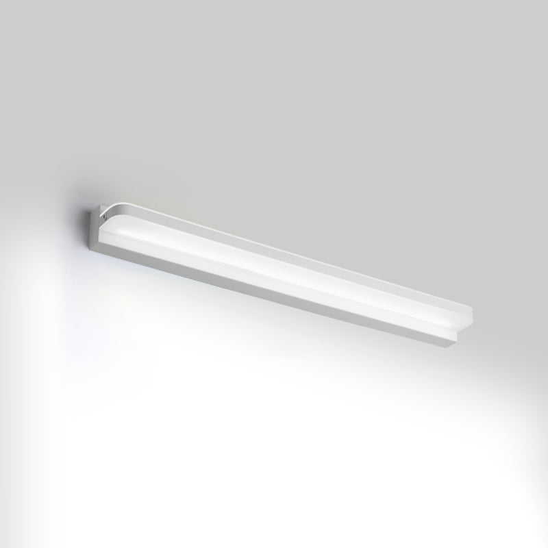 Ideas de iluminación de tocador lineal lámpara de pared de estilo moderno en múltiples vistas para el baño