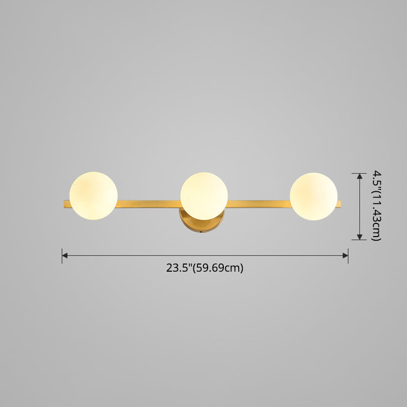 Luces de pared de tocador personalizado luces de tocador de metal LED modernas para el baño