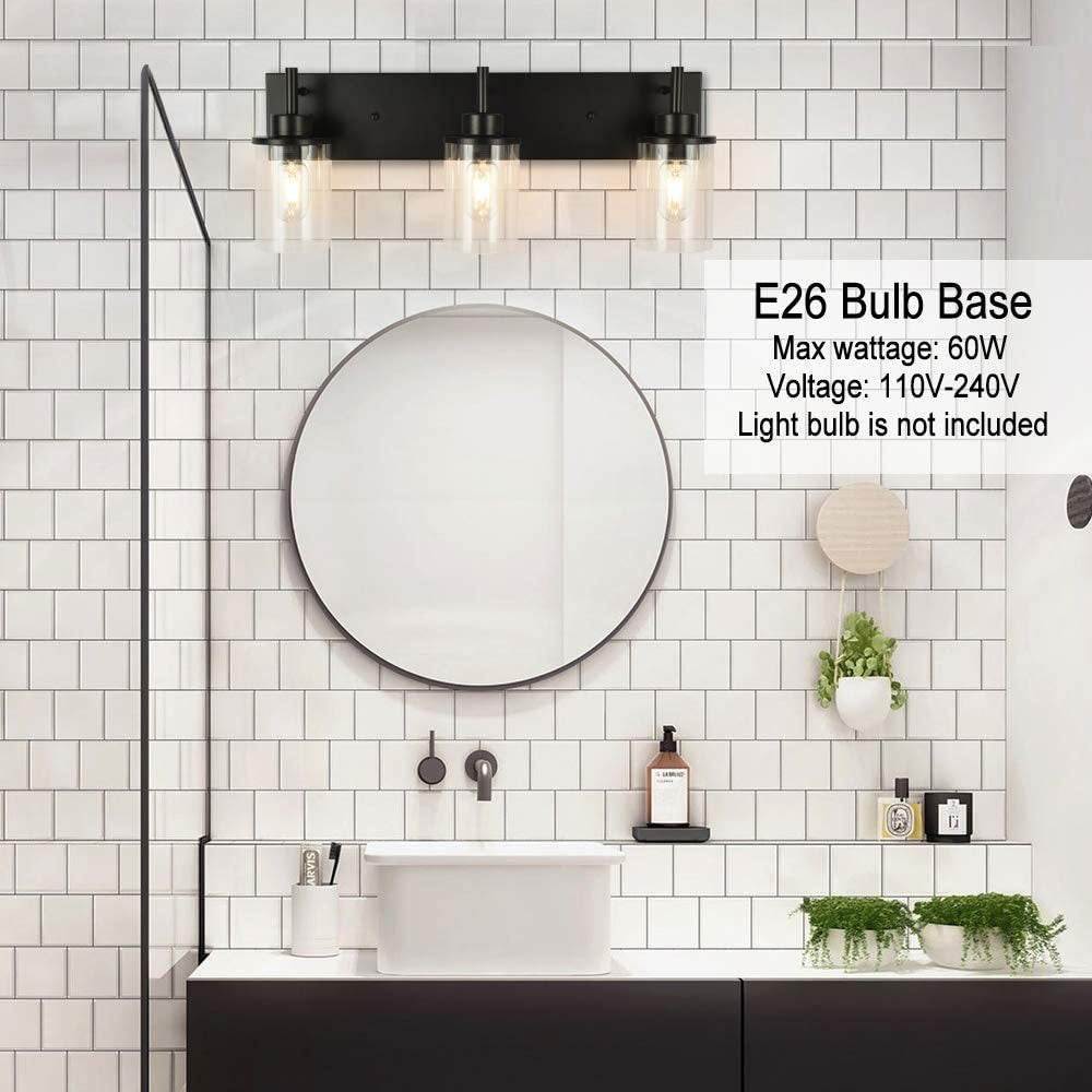 Luces de espejo de tocador de estilo americano lámpara de pared de tocador industrial para el baño