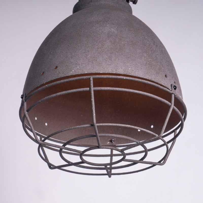 1 Light Bowl Light Kit Retro Industrial Metal Hanging Light with Hanging Chain for Restaurant