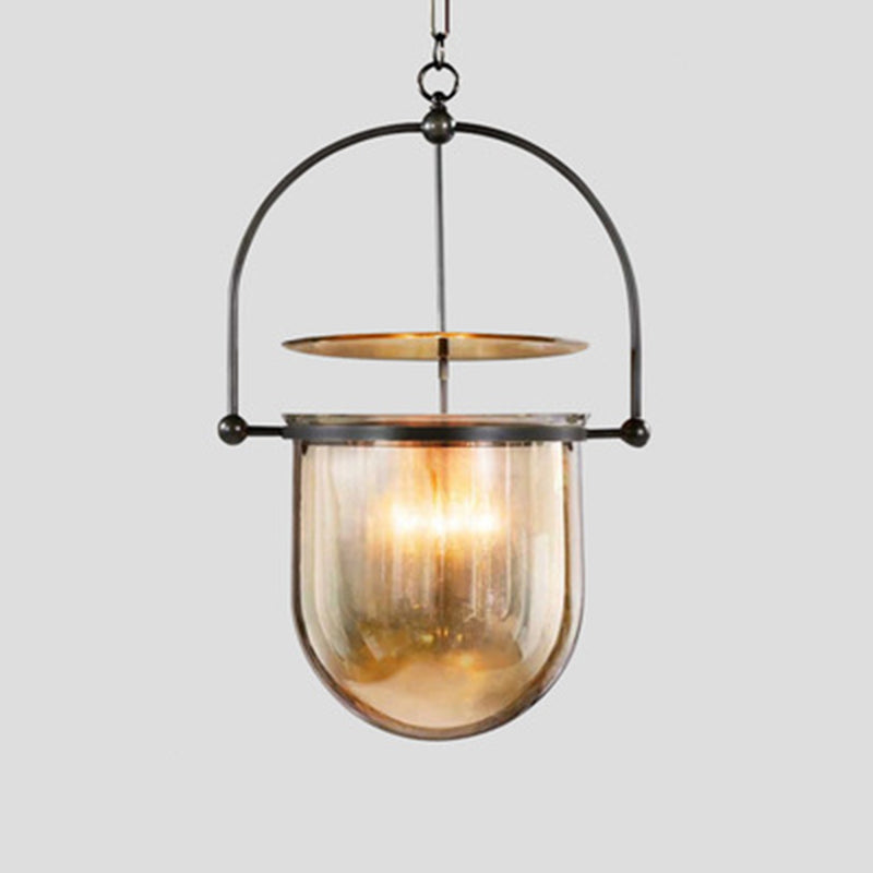 1 luminaire en verre en cage en cage luminaire