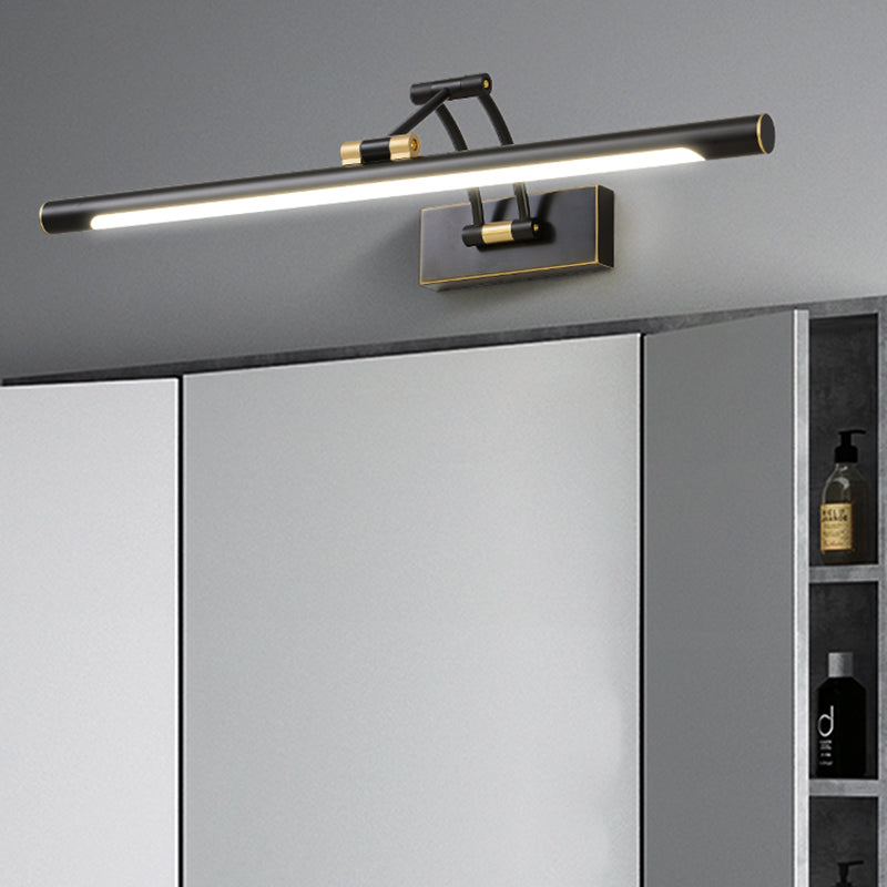 Armed Vanity Wall Light Fixtures Modern Luxury Style Copper Single Vanity Light