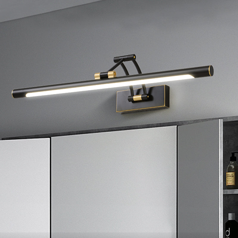 Bewaffnete Waschtischwandleuchten moderner Luxusstil Kupfer Single Eitelkeit Licht