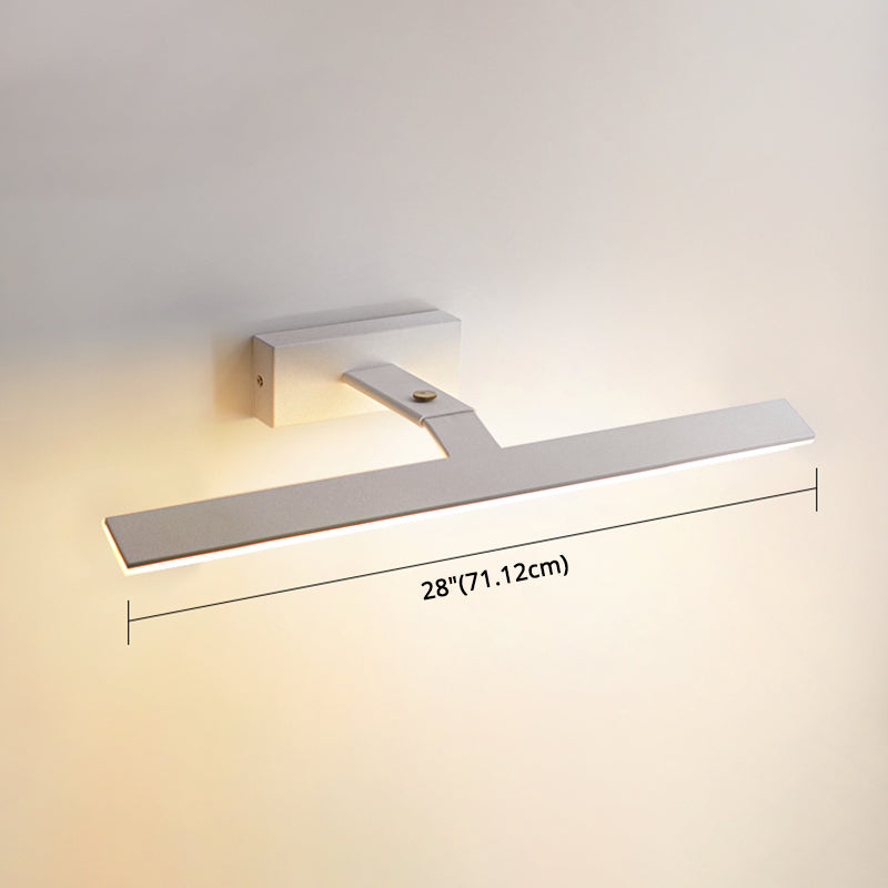 Armed Vanity Wall Light Fixtures Nordic Minimalist Style Aluminum Single Vanity Light