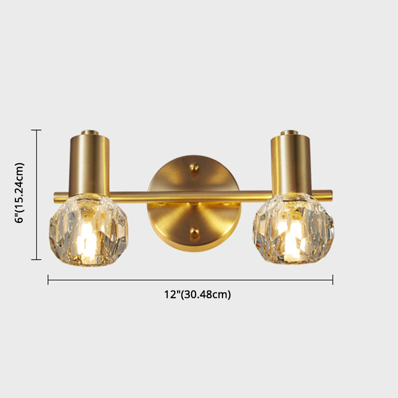 Circle Vanity Wall Light Fixtures Modern Luxury Style Copper Vanity Lights