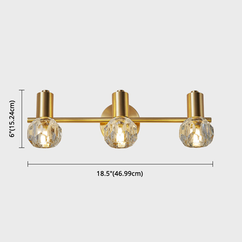 Circle Vanity Wall Light Fixtures Modern Luxury Style Copper Vanity Lights