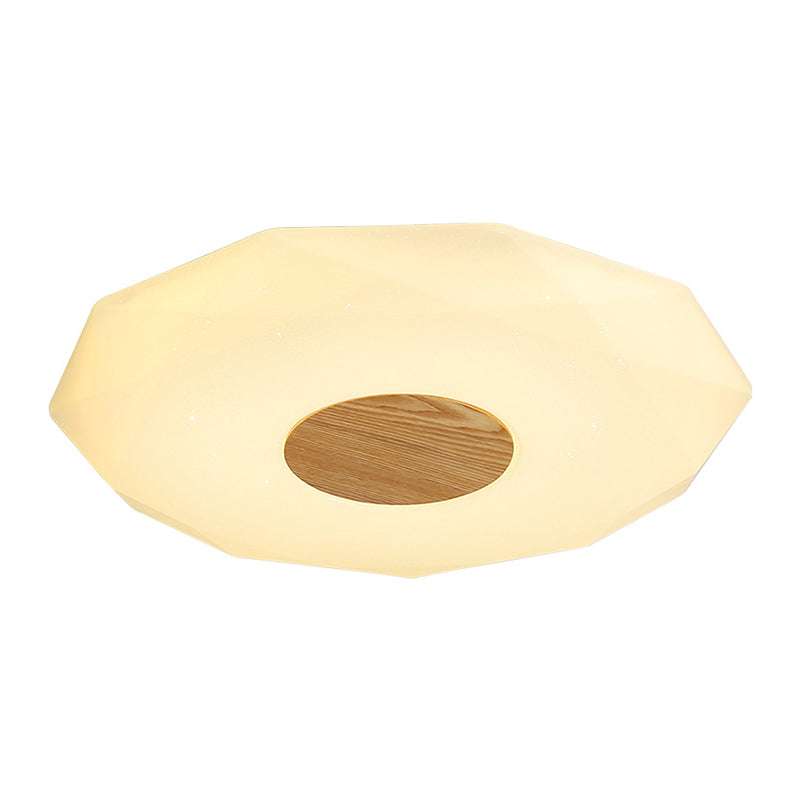 Moderne Geometrische Acryl Flush Mount Licht 14.5"/18.5"/22.5" W LED Witte Flush Light Fixture in Warm/Wit/3 Kleur Licht